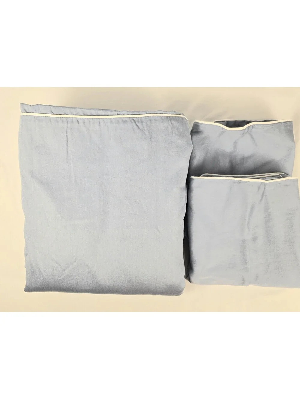 Christian Siriano NY Cotton Sateen Queen Duvet Cover Set - Blue/White